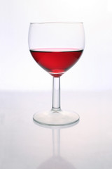 Glass of red wine