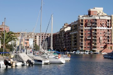 Fototapeta na wymiar Port Uchwyty - Alboraya (Valencia) Hiszpania
