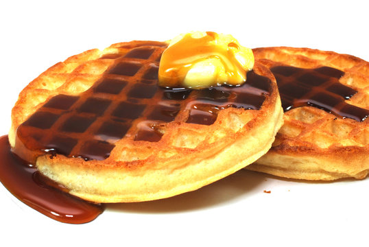 Waffles with Syrup