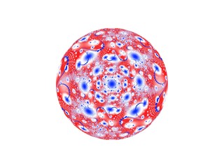 beautiful christmas decoration ball fractal