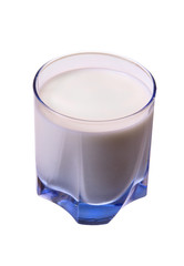 Glass of milk isolated