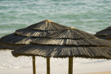 Oura Beach Parasols