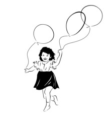girl&balloon