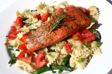Salmon with Pasta