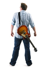 Gitarrist von hinten