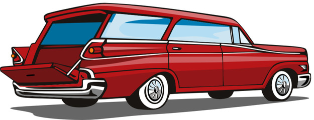 1950's styled station wagon