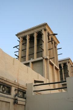 Old wind tower in dubai, UAE