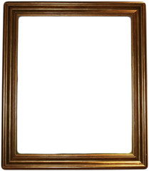 Obraz premium Gold frame on a white background