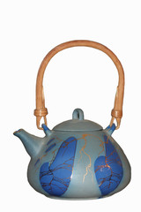 Obraz premium blue china ceramic teapot