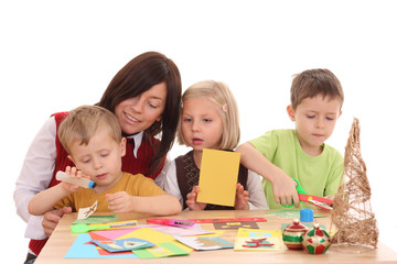 Fototapeta premium making Christmas cards