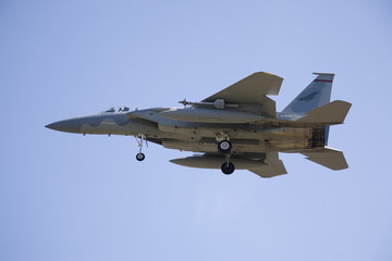 Fototapeta na wymiar fighter jet landing