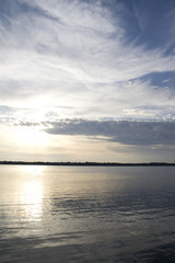 Fototapeta na wymiar Sunset on a nothern Canadian lake 2