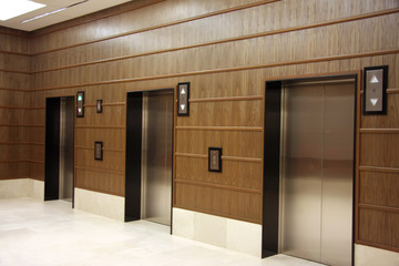 Modern elevators - obrazy, fototapety, plakaty
