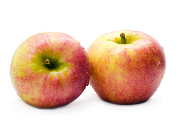 Two Red Apples isoaled on white background