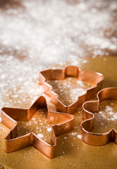 Baking christmas cookies