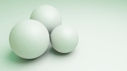 3 kugeln weiss