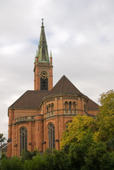 Fototapeta na wymiar johanneskirche in düsseldorf