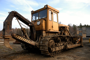 Fototapeta premium diesel tractor