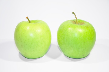 Two green apples