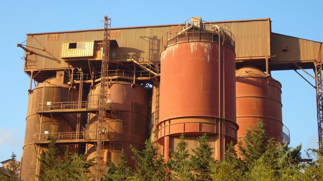 Usine de bauxite