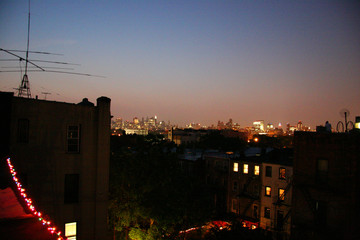 Sunset Over Urban Landscape