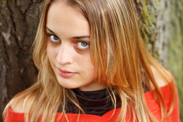 Beautiful Lady Staring