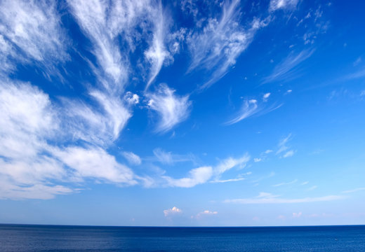 Sky, Clouds And Sea