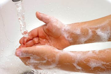 Fototapeta premium Child Washing Hands