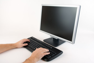 Typing on a computer