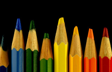 pensils rainbow