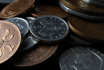 english money, sterling coins