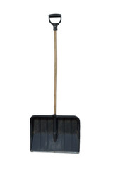 snow shovel from the front isolated on white