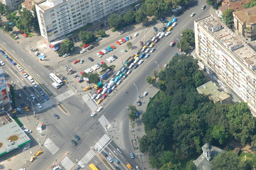Bucharest, aerial view