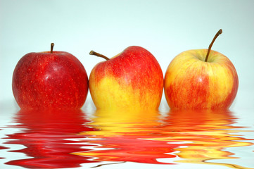 Apples and reflection