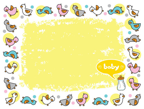 sweet duckies frame for baby 