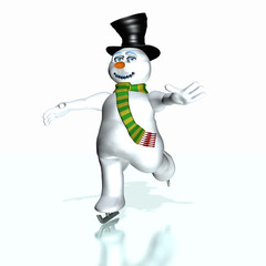 Snowman Skating 1