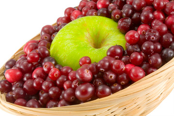 cranberries and apple
