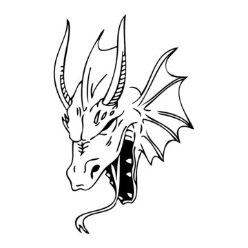 dragon vector tatoo