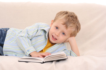 boy and book