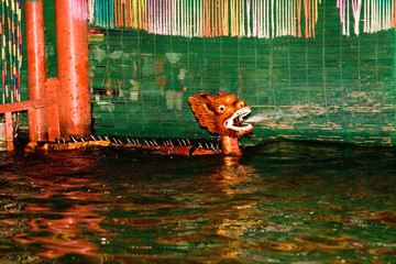 Spielfigur in einem vietnamesischen Wasserpuppentheater