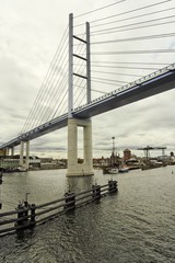 Pylon der neuen Rügenbrücke