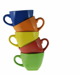 Abstract color cups