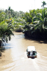 Ein Nebenarm des Mekong-Delta in Vietnam