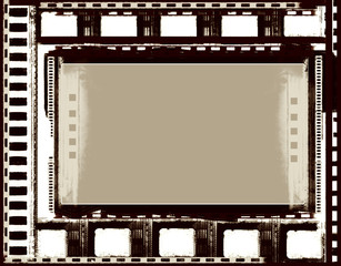 Grunge film frame