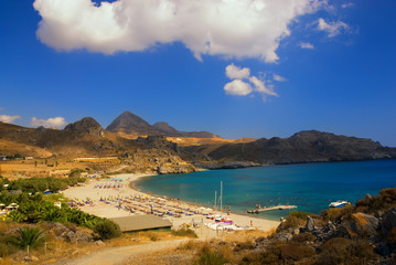 Beautiful scene at the beach