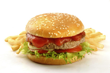 panino con hamburger