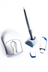 Computer mouse, graph pen and pendrive