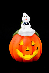 halloween spirit and gourd