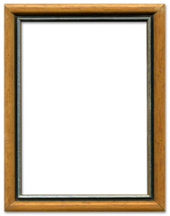 Brown and silver empty picture frame border design