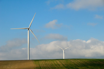 Fototapeta na wymiar éoliennes